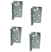 Produktbild Gedotec Bettwinkel Metall Bettbeschlag Winkel-Eckverbinder für Betten & Möbel - BETT-FIX | Bettverbinder Höhe 90 mm | Verbindungsbeschlag Stahl verzinkt | 4 Stück - Eckwinkel zum Schrauben im Holz