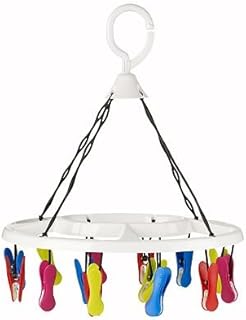 LAKELAND Small & Socks Hanging Dryer Airer With 16 Soft Grip Pegs
