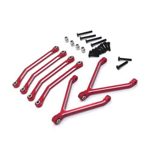 RC�R�l�N�e�B���O���b�h�^�C���b�h For FMS 1/24 For FCX24 Xiaoqi �����R���J�[�p�[�c�A�N�Z�T���[�����A�b�v�O���[�h���ꂽ�C���V���[�V�A�N�X���Œ�^�C���b�h(Red)