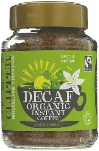 CLIPPER Organic Decaffeinated Freeze Dried Instant Coffee FT 100g (PACK OF 1)