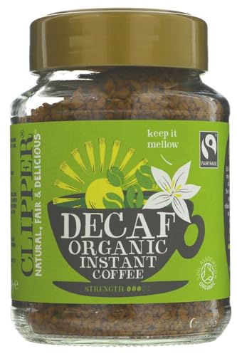 CLIPPER Organic Decaffeinated Freeze Dried Instant Coffee FT 100g (PACK OF 1)