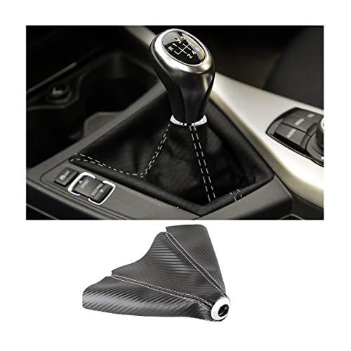 zipelo Car Shift Boot Cover, Universal Auto Gear Shift Knob Dust Protector, Leather Manual Auto Shifter Shift Boots Cover Gear Stick Gaiter, Vehicle Accessorise for Most Car