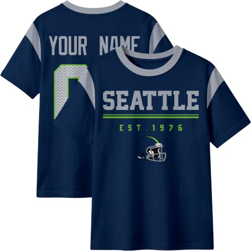 Image of T-Shirt Custom Crewneck Short Sleeve for Men Gifts | Custom T-Shirt Personalized Name and Number