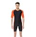 Wetsuit for Men One Piece Swimsuit Short-sleeve Surfing Suit Sun Protection