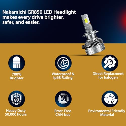 Image of OTOROYS H4 LED Headlight Bulbs 340W, 34000 Lumens Super Bright 6500K Cool White, Hi /Lo Beam Car Headlight Conversion Kit, Plug & Play Car Led Headlight, Pack of 2, 2 Years Warranty
