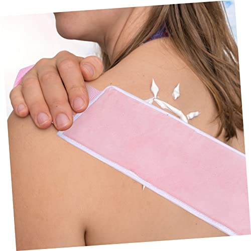 Beaupretty Flocagem Costas Luvas Hidratantes Ferramentas Rosa Loção Para Os Pés Bronzeado Falso Luva