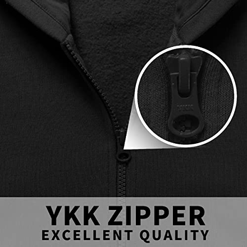 Kid Nation Kids Soft Brushed Fleece Zip-Up Hooded Sweatshirt Hoodie for Boys or Girls 4-12 Years4