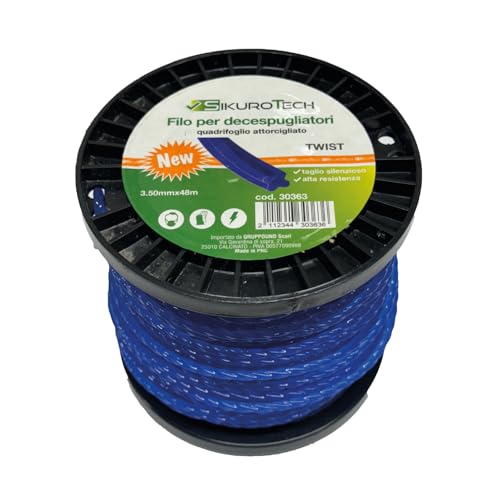 SikuroTech Filo per Decespugliatori Twist 3.50 mm x 48 m,