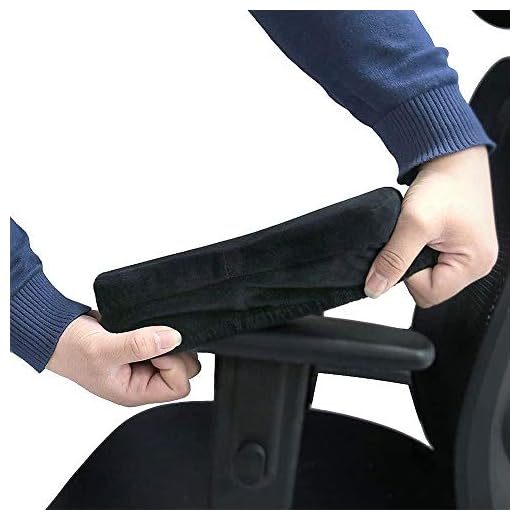 Sunnors Chair Armrest Pads,Memory Foam Office Chair Arm Covers and Elbow Pillow for Elbows and Forearms Pressure Relief(Set of 2)