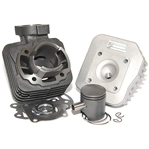 Easyboost Kit Cylindre 50 Fonte pour Trekker Speedfight 1-2 Buxy Culasse Piston Bi-segments Type Origine Vertical AC 2T Vivacity Metal-X Elyseo Elystar Looxor TKR Zenith