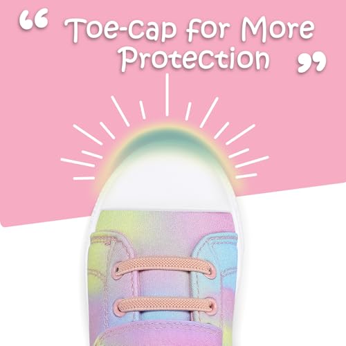 K KomForme Toddler Shoes Boys Girls Canvas Sneakers, Size 7 Toddler, Gradient