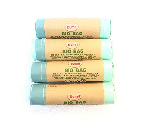 Lot de 40 sacs bio avec poignée 35 x 77 cm 5 l