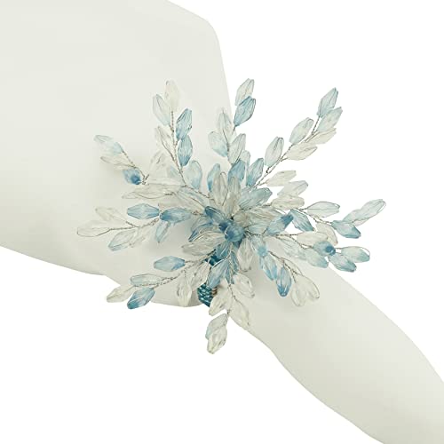 Beaded Flower Napkin Rings (Set of4) - Thumbnail 3