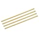 QUARKZMAN 4 Stück Messingstangen (8,5 mm) 11/32 Zoll x (224 mm) 9 Zoll Messing Vollmaterial Rundstab für Messergriffe Pin DIY Handwerk Modellflugzeug