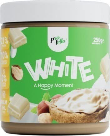 Protella - Crema Proteica De Chocolate Blanco Con Avellanas Tostadas. Sin Azúcares Añadidos Y Sin Aceite De Palma Con 20% De Proteína Cover