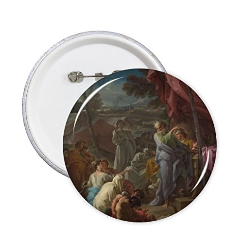 Badge peinture à l'huile paysage Western pour personnaliser un sac ou une veste