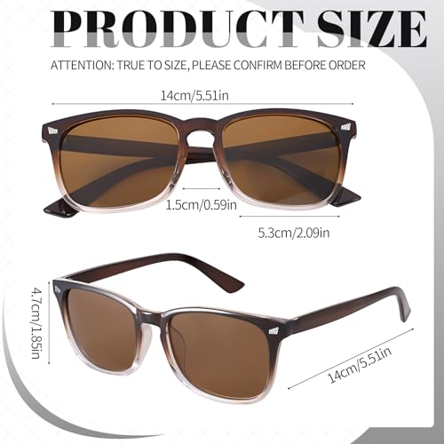 Image of Polarized Sunglasses for Women Men Night Vision Glasses Anti Glare | Yellow Anti Glare UV400 Lens, Lightweight Square Frame, for Day Night Use, Driving, Fishing, Cycling, Traveling