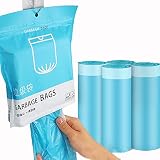 cubos reciclaje basura hogar Fácil de atar y transportar: estas bolsas de basura se han creado con la más alta calidad y han sido probadas por resistencia. Sin fugas. Diseñado con asas de cordón duraderas, diseño más grueso que los hace fuertes y resistentes y evita roturas y desgarros, no es fácil de perforar.
