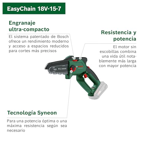 Motosierra a batería ligera y portátil para cortar árboles y ramas