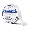NetLea RV Roof Tape 2 Inch Wide,UV Resistant & Waterproof RV Sealant Tape for RV Repair,Window Sealing,Truck Sealing,Stop Camper Roof Leaks,White