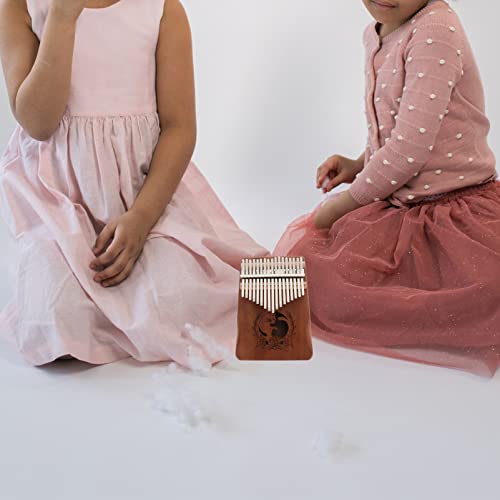 Vaguelly Kalimba Thumb Piano de Madeira 17 Chaves Dedo Piano Portátil Instrumento de Instrumento Mus