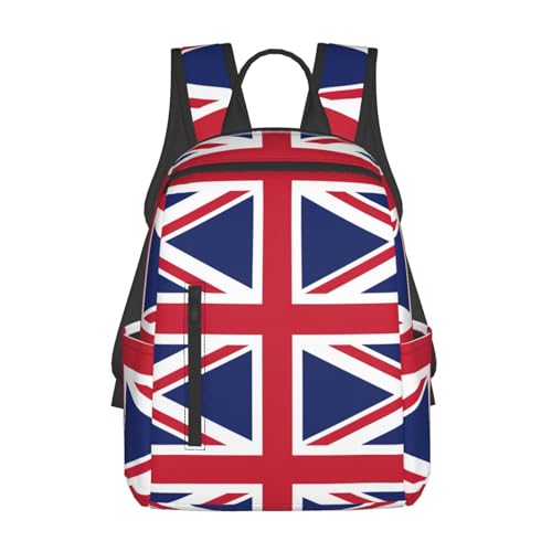 Sac à dos léger à motif Union Jack pour le travail, le shopping et vos voyages