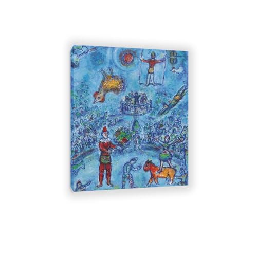 Tableau abstrait de maître The Small Blue Circus sur toile