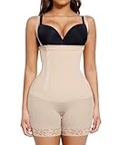 FeelinGirl Shapewear for Women Tummy Control Body Shaper Butt Lifting Waist Trainer Beige XL