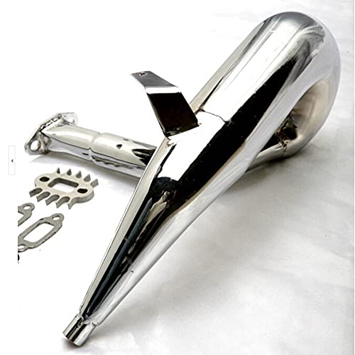 Kingval Replacement Durable Metal Classic Pipe Exhaust Compatible With Baja 5B 5T 5Sc Rc Car 23Cc 26Cc 29Cc 30.5Cc Engine #TOP1