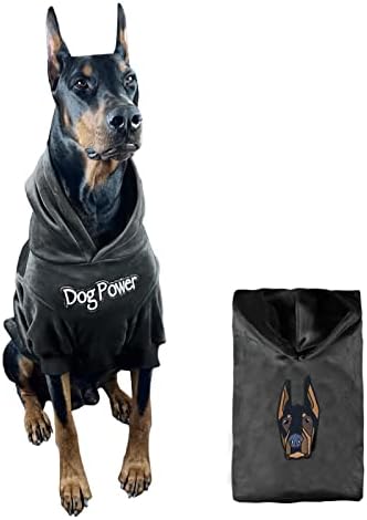 Kai Premium Dog Hoodie for Large Dog, Velvet Material, Dog Power, Medium Dog Hoodie, Large Dog Sweater (5XL, Grey)