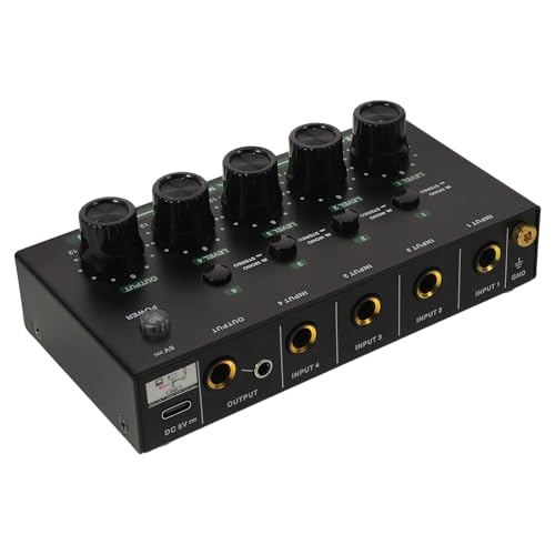 Mini-mixeur stéréo canaux pour guitare et clavier Abaodam