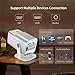 HCS350 Pro Projector and game,Retro 4K Smart Game Projector 1280*1080P Built-in 30000 Games,Portable video game with 2 Wireless Controllers,5G WiFi Bluetooth,HDMI,Android 12,home theater,office（White）