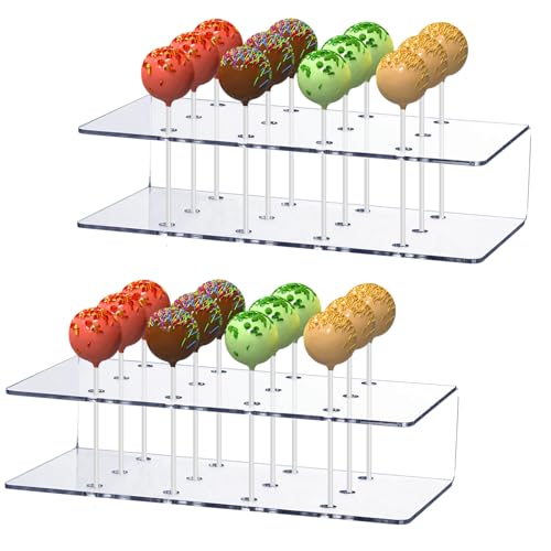 SOONPAM Transparante lollyhouder, 12 gaten, lollystandaard, acryl, popcakehouder, cake, pop, standaard voor bruiloften, verjaardagsfeesten, babyfeesten