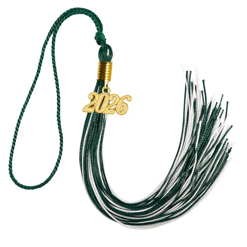 Image of GraduationMall Single&Multiple Color Graduation Tassel with 2026 Year Charm 9 inch