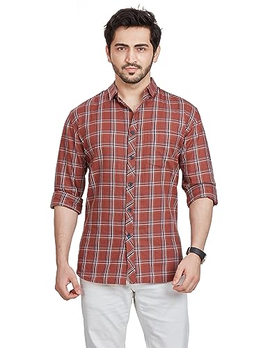 Image of BE ACTIVE Cotton Casual Checks Shirts for Men|| Casual Shirts for Men|| Mens Casual Shirts Full Sleeve