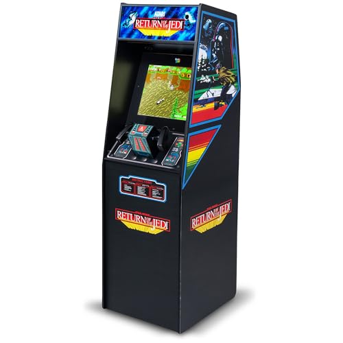 ARCADE CLASSICS Atari Star Wars Ultra Series Free Standing Electronic Game w/ 17" Liquid Crystal Screen - Classic Indoor Cabinet Console for Home & Basement Gaming