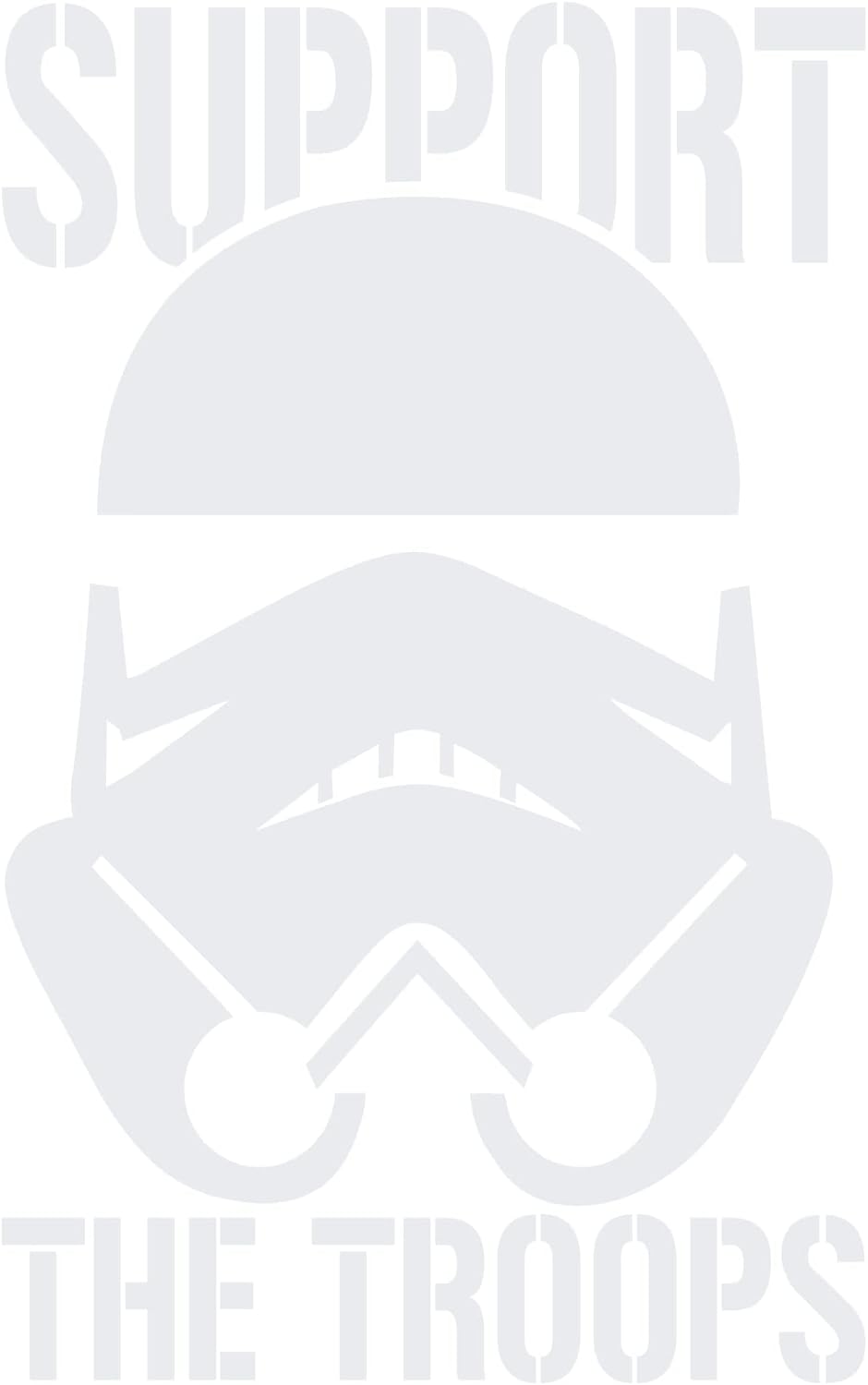 Support The Troops Vinyl Sticker Decal - Inspired by a Popular Science Fiction Franchise