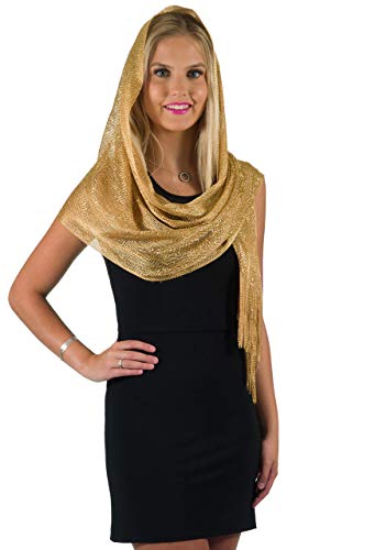 Shineglitz Shawls And Wraps For Evening Dresses, Metallic Glitter Shawls For Women, Sparkling Wedding Metallic Gold Shawl Gift #TOP4