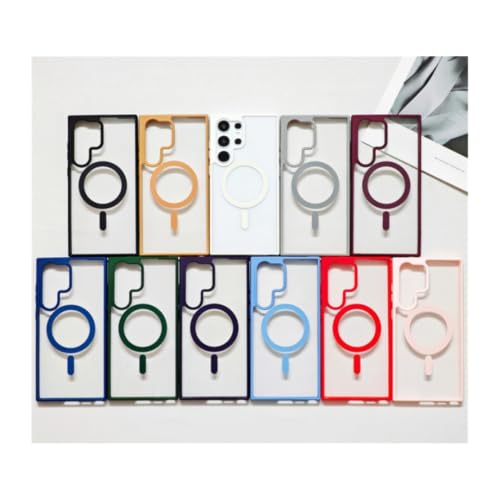 Coque magnétique Galaxy S24 évite les bris d'écran grâce au pare-chocs blanc - 7