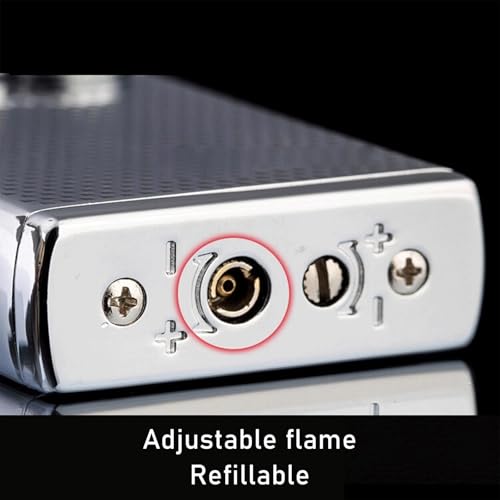 Encendedor de gas recargable doble llama resistente al viento miniatura 4