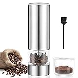 ☕ LAVABILE & FACILE DA PULIRE - Packing list: host di macinazione*1; tazza di polvere*1; Cavo di ricarica di tipo C*1; pennello*1; manuale*1. Con design separato dell'unità principale e de silo, non è necessario preoccuparsi di circuito sarà interessato durante la pulizia (l'unità principale non è lavabile). Garanzia gratuita di un anno, servizio di supporto tecnico online a vita e team di supporto post-vendita professionale di Moongiantgo ti libereranno dalle preoccupazioni post-vendita.