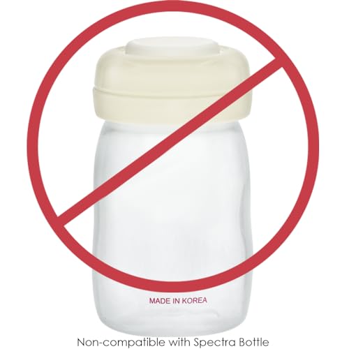 Image of Maymom Screw Lids Aka Travel Caps with Rewritable Sealing Disc Compatible with Avent, Maymom Wide Mouth Bottles; Cap Replace Avent Natural Bottle Sealing Ring and Sealing Disc, 6pcs. (Yellow)
