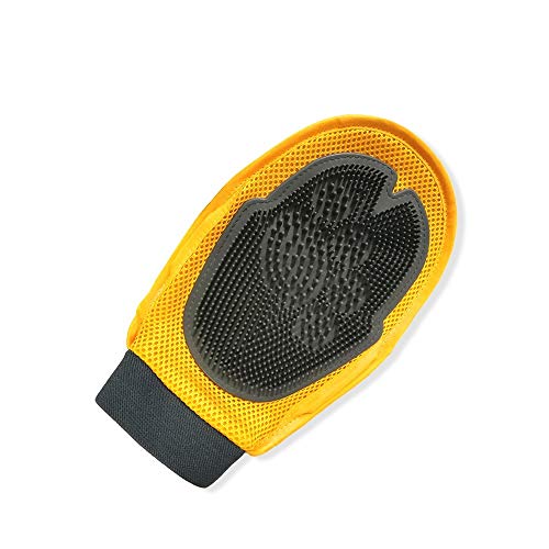 happy globe Katzen Handschuh 2 in 1 | Fellbürste Katze und Massage Handschuh | Katzenhandschuh Fellpflege Kurzhaar | Hundebürste kurzhaar und Bürste Katze