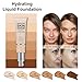 PHOERA Hydrating Foundation,Hypoallergenic Tinted Moisturizer Glow Serum Foundation for Mature Skin.(N02 Nude)
