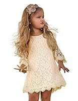 Algopix Similar Product 14 - APRIL GIRL Flower Girl Dress Lace