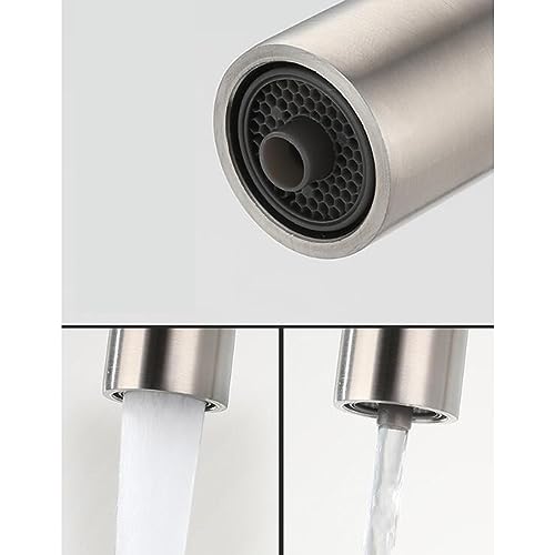 Robinet 3 voies cuisine en acier inoxydable brossé durable - 5