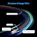 8 Gauge Wire 20FT, Primary Automotive Power or Ground Wire, Battery Cable, Nylon Braided Jacket, Copper Clad Aluminum, Car Audio Amplifier RV Trailer Electrical Wire, with 10 Heat Shrink Tubing, Black