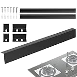 Bomefoi Herd Und Arbeitsplatten Spaltabdeckung - Edelstahl Seitliche Blende Schutz,Beständig Spalt Füller | Für Küchenherd, Arbeitsplatte, Haushaltsgeräte, Schrank, Geschirrspüler, Mikrowelle,