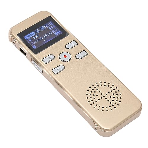 Gravador Ativado por Voz, Gravador de Fita de áudio Grave Horários de Palestras para Reuniões (16G)