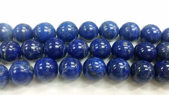 Perles de lapis-lazuli 16mm naturelles pour créer vos colliers d'été et bijoux bohèmes